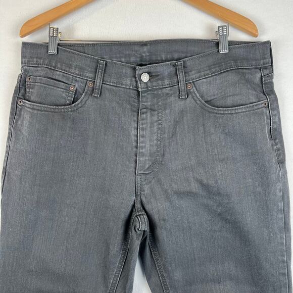 Levis 541 Jeans Mens 36x30 Black Gray Athletic Tapered‎ Mid Rise Stretch Denim - Picture 2 of 11